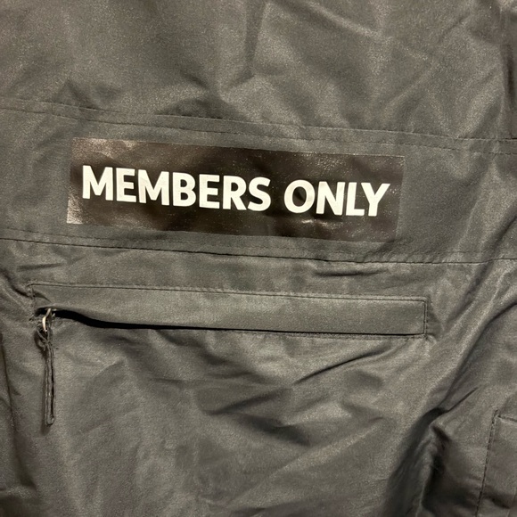 Members Only Black Windbreaker Jacket - Picture 3 of 8